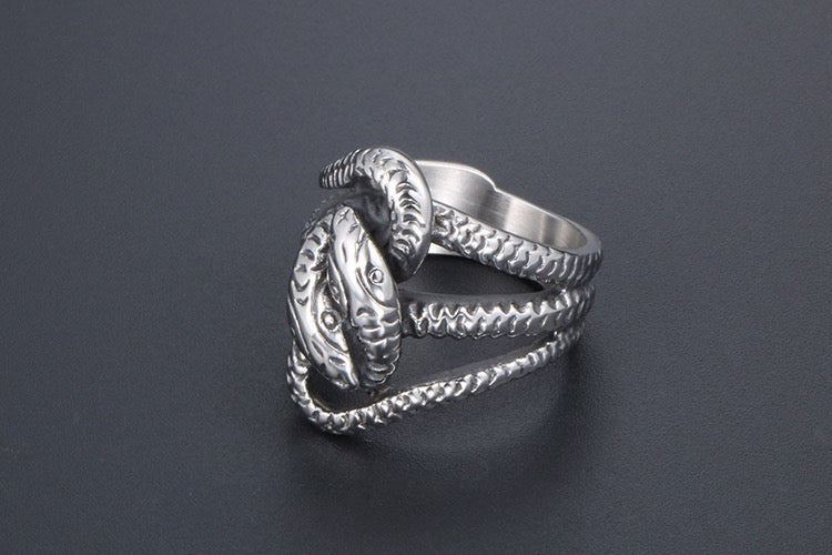 Bague Double-Snake
