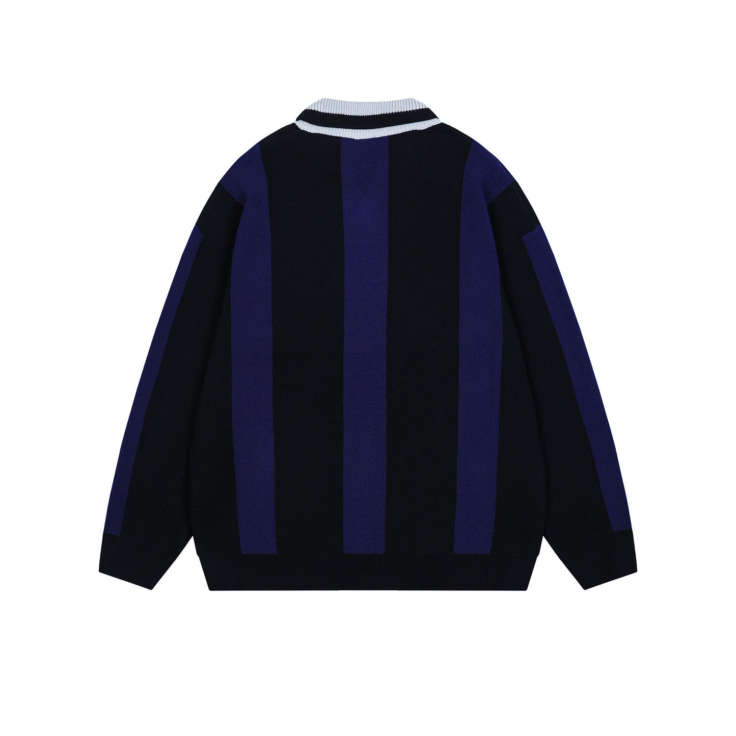 Knit Polo Eye-Striped