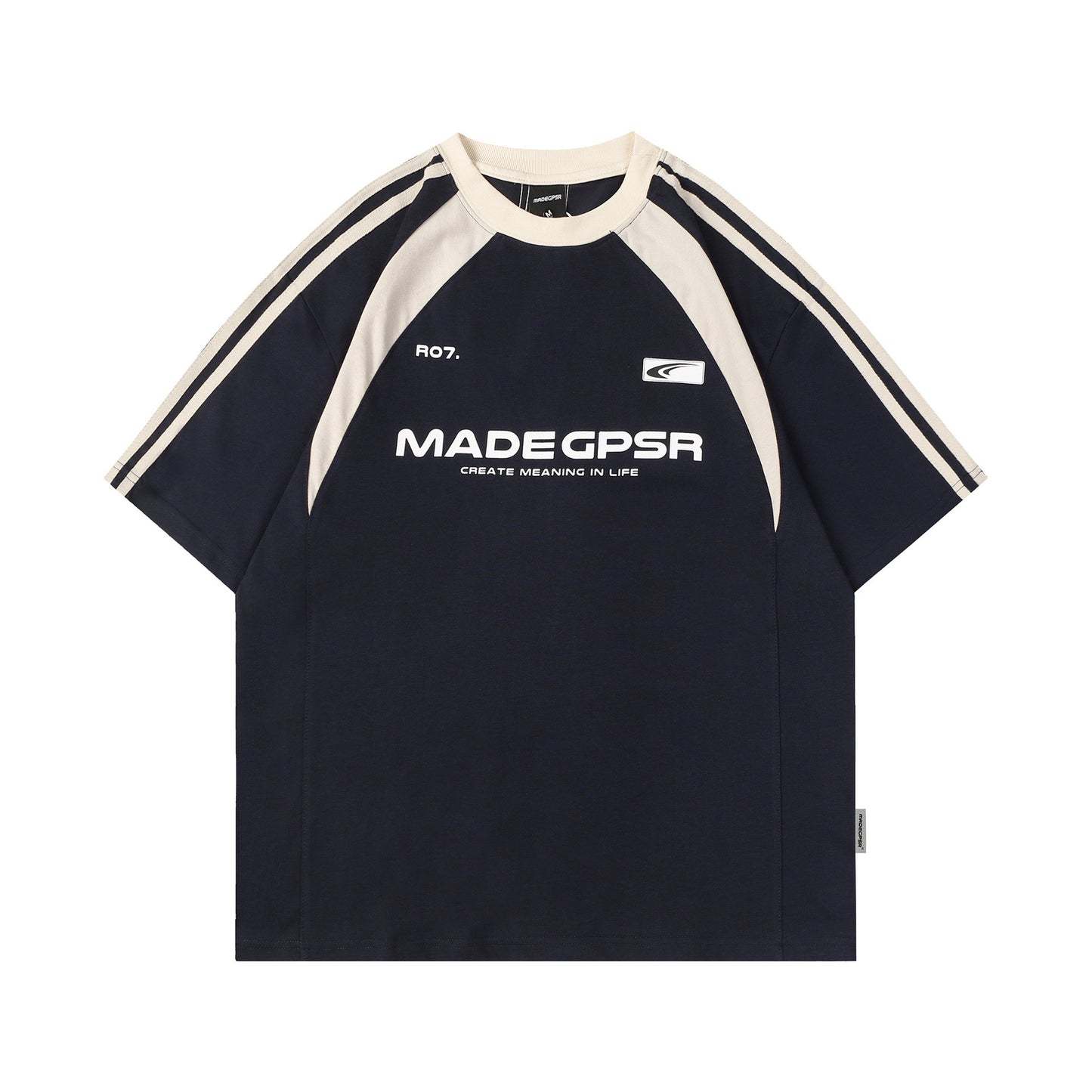 T-shirt Striped-Sleeve