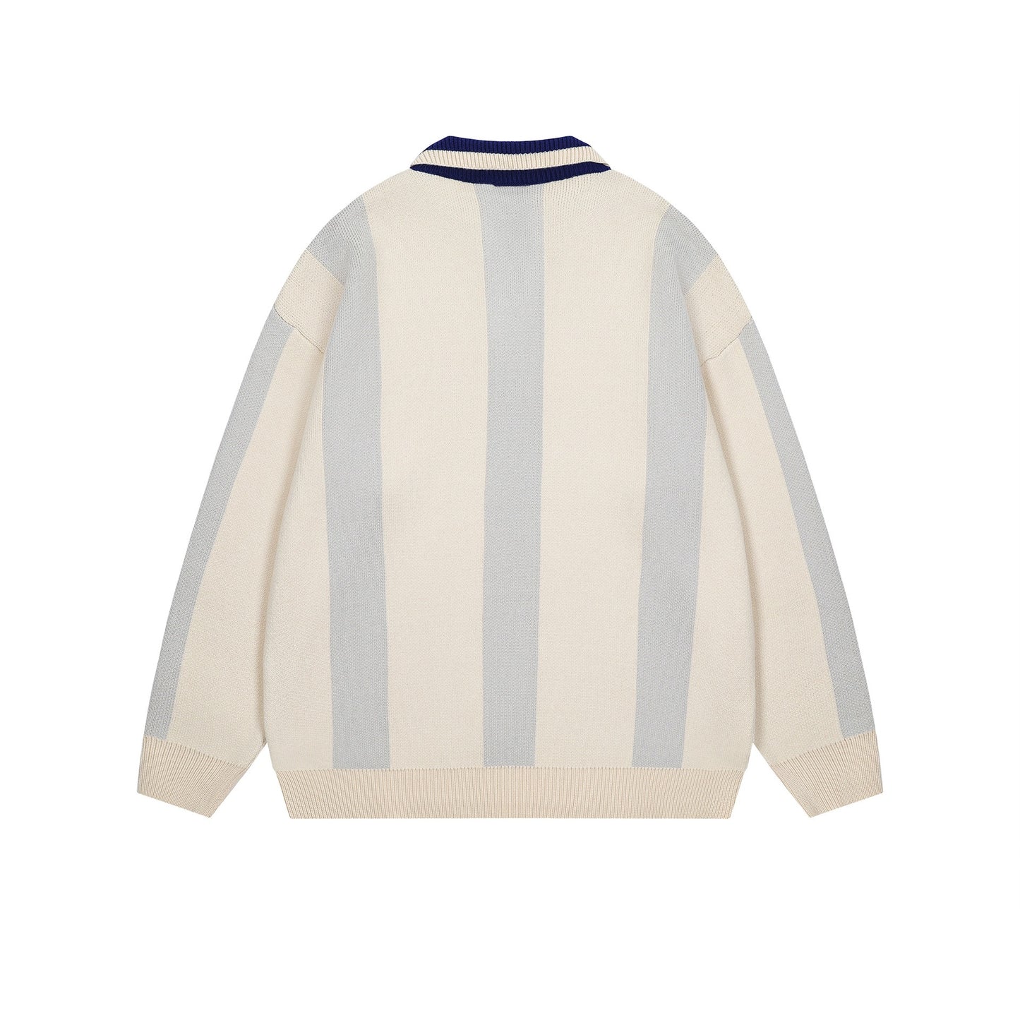Knit Polo Eye-Striped