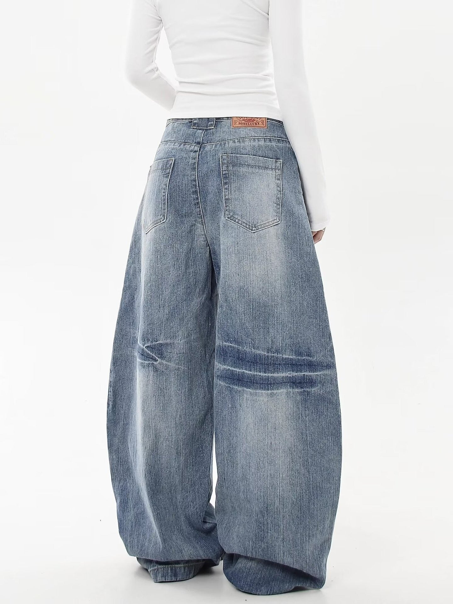 Jean Over-Sized Délavé