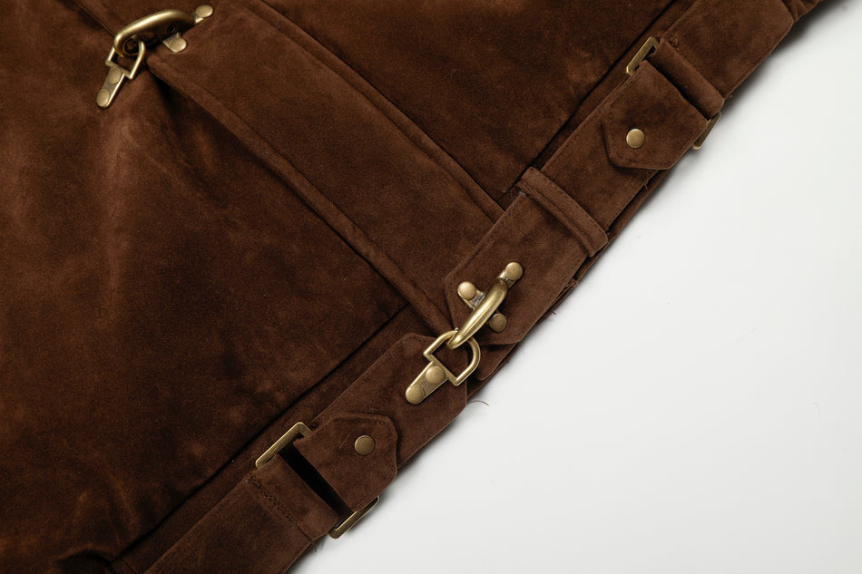 Doudoune Fur Suede Clipée