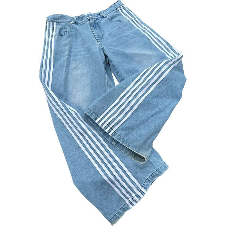 Jean Striped Smashed