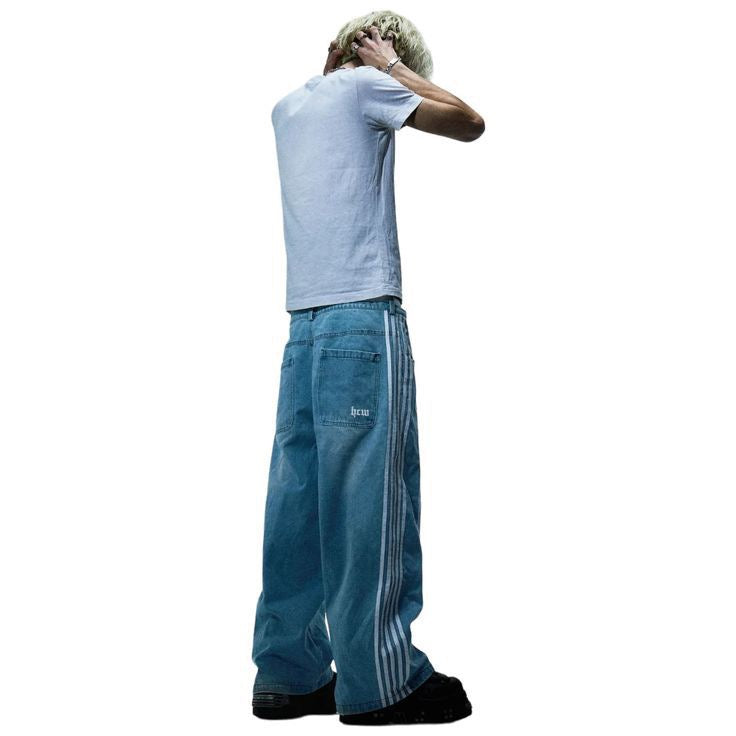 Jean Striped Smashed