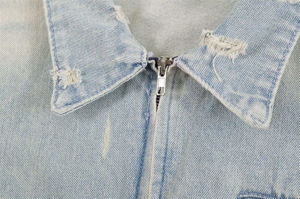 Jacket Ripped Denim