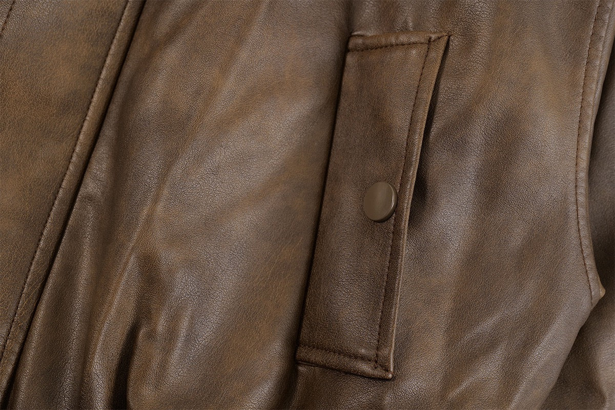 Jacket Cuir Double-Layered