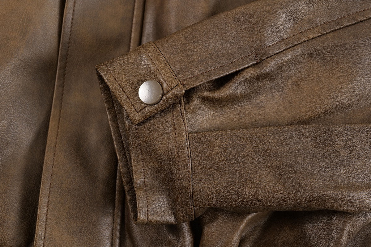 Jacket Cuir Double-Layered