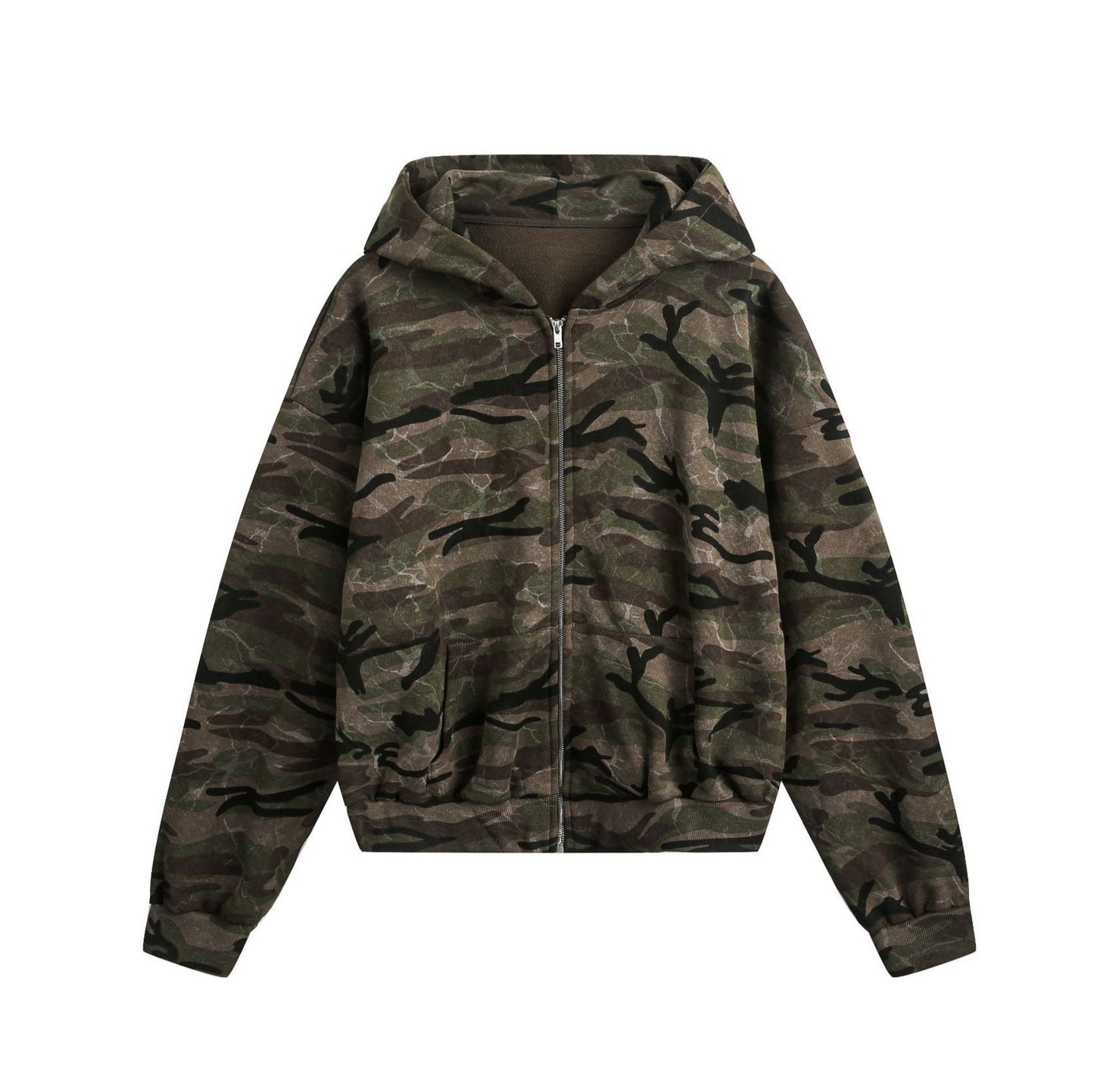 Zip Camo Bomber