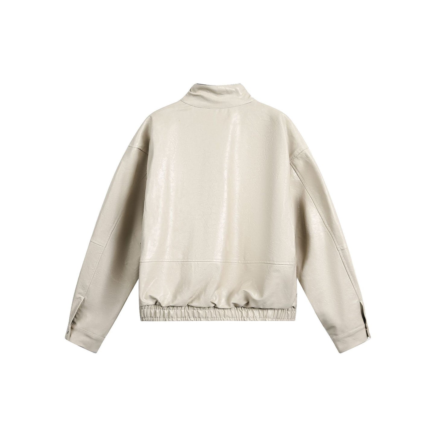 Jacket cuir Ryflect Beige