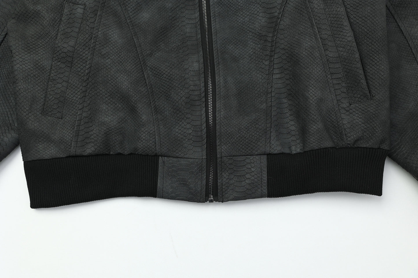 Jacket cuir Pythoned