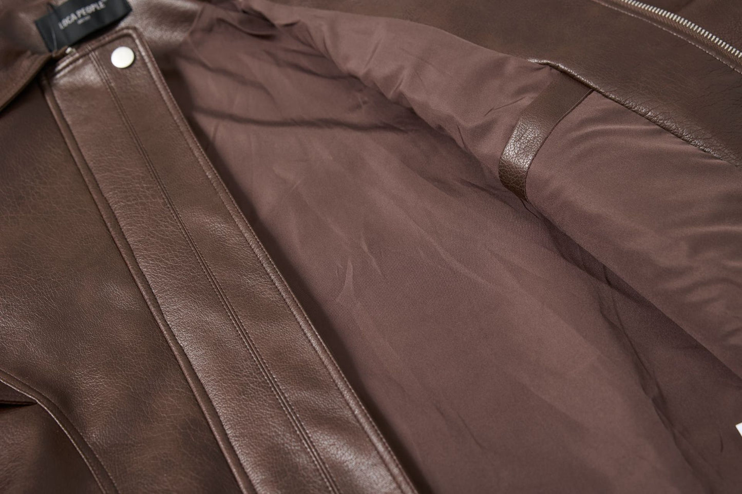 Jacket Bomber cuir Aviateur - Marron