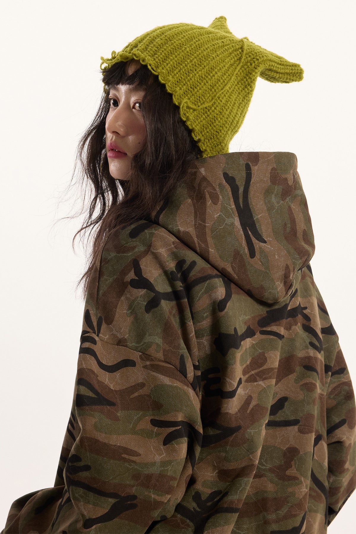 Zip Camo Bomber