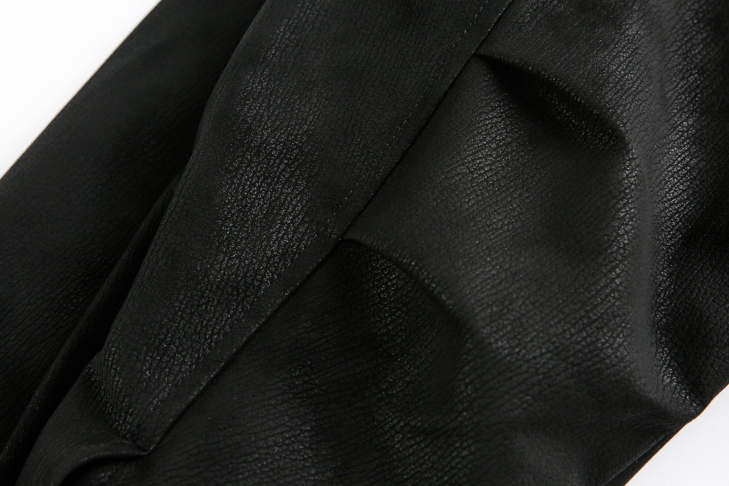 Jacket cuir CollarBelted