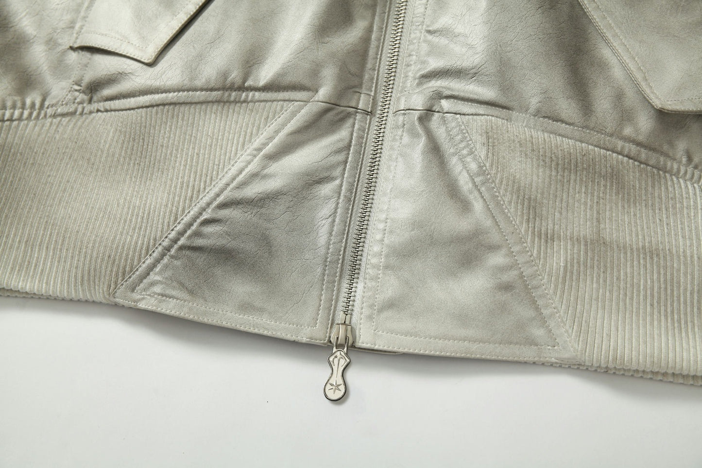 Jacket cuir teinté Wasteland