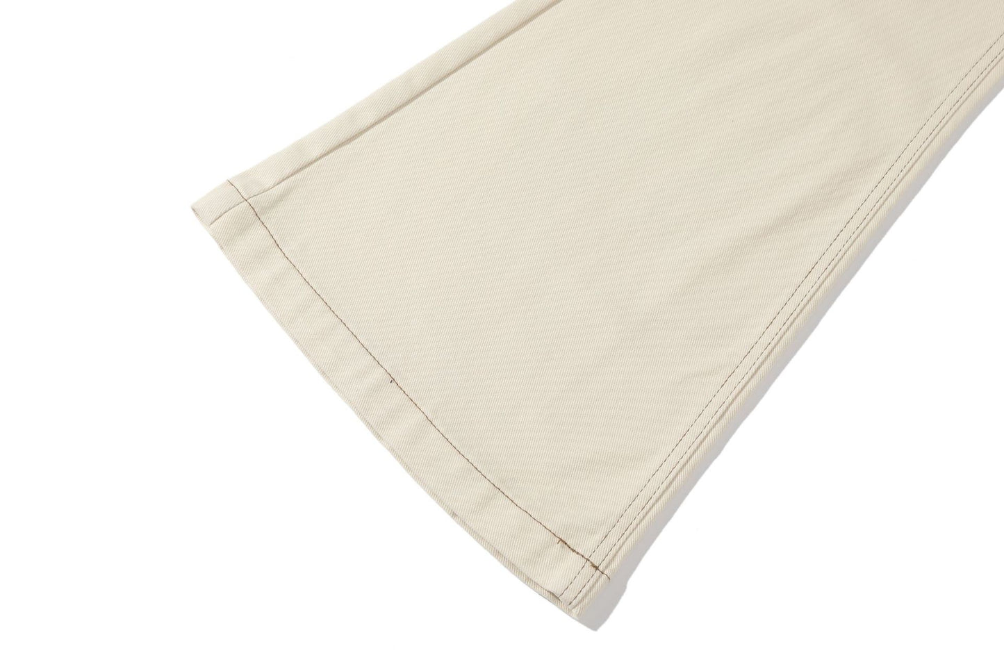 Jean Stytched Flared Beige