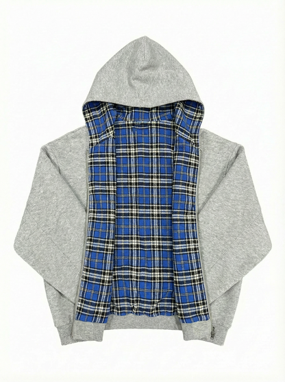 Zip Reversible à Carreaux