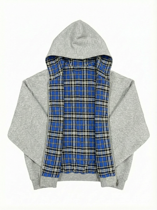 Zip Reversible à Carreaux