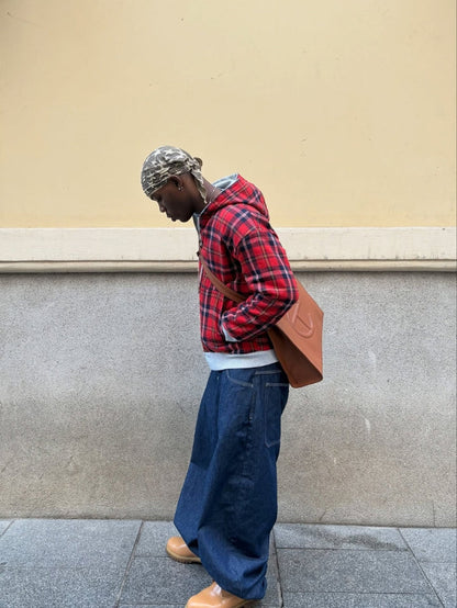 Zip Reversible à Carreaux