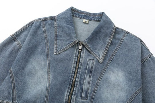 Jacket Waved Denim