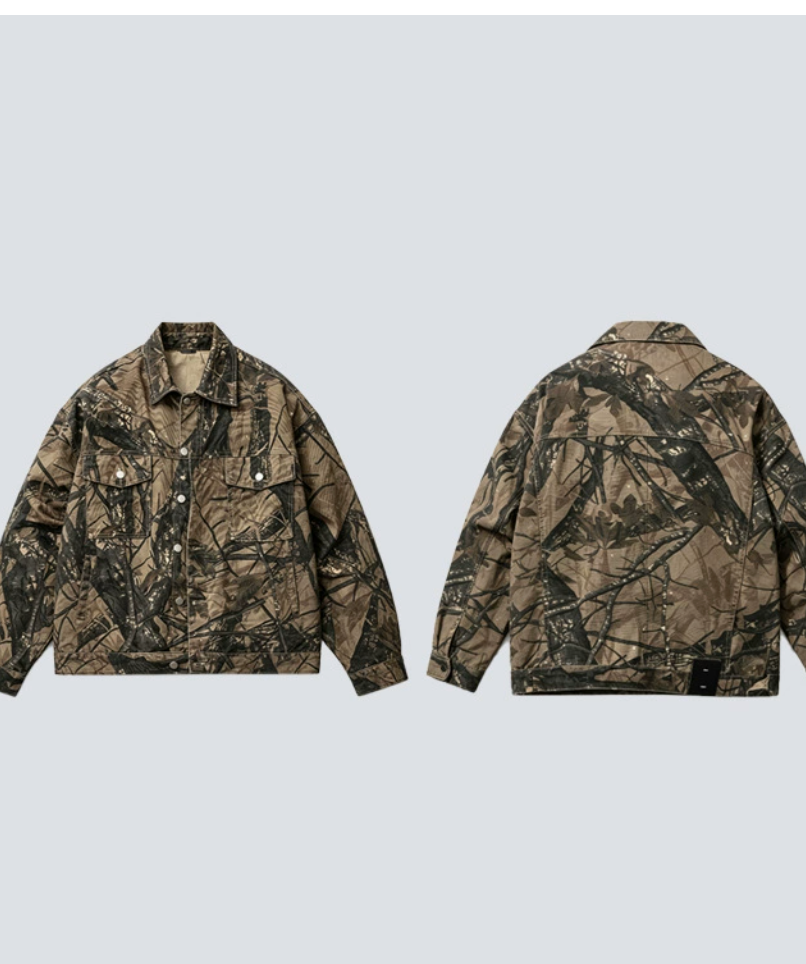 GY American-style camouflage branch work jacket