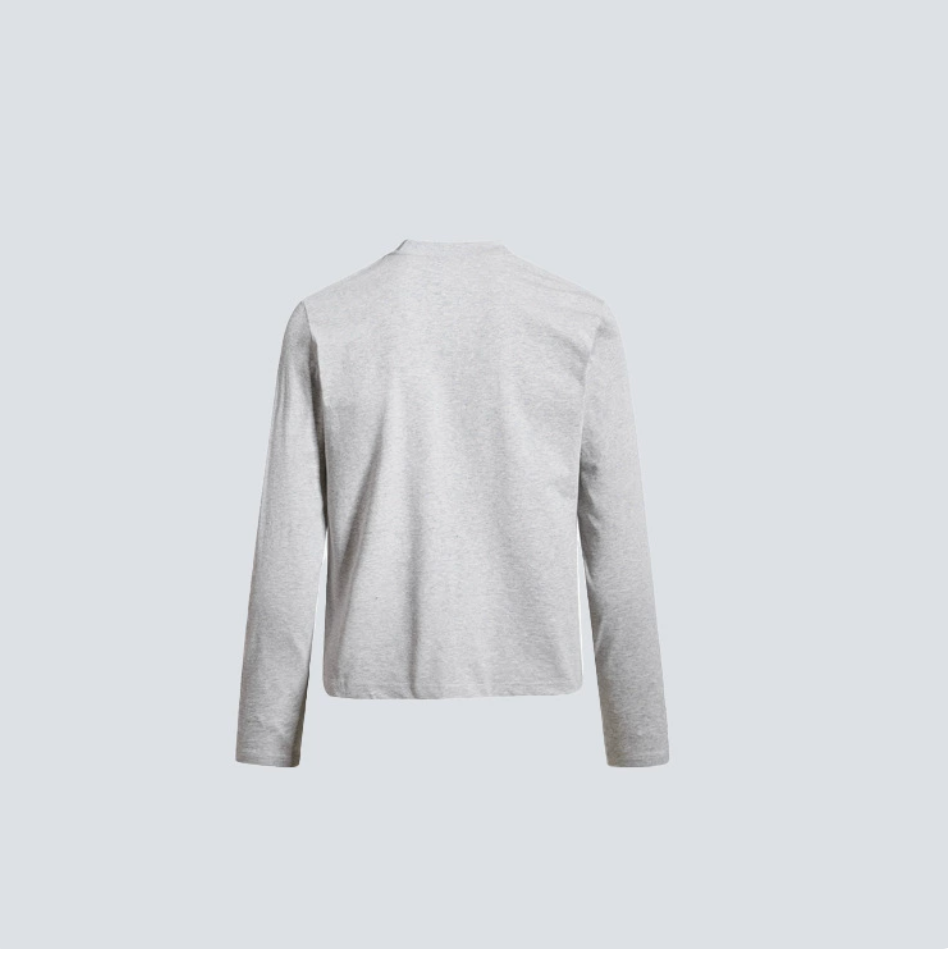 GY American retro distressed star print long-sleeve T-shirt