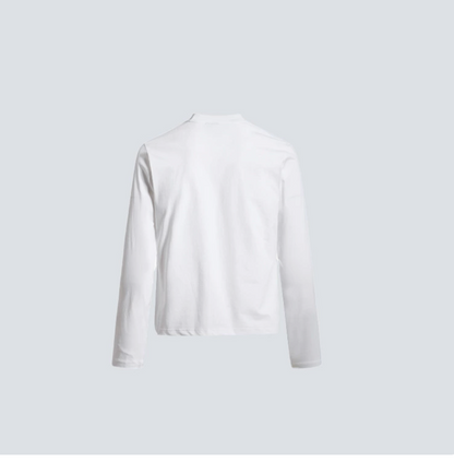 GY American retro distressed star print long-sleeve T-shirt