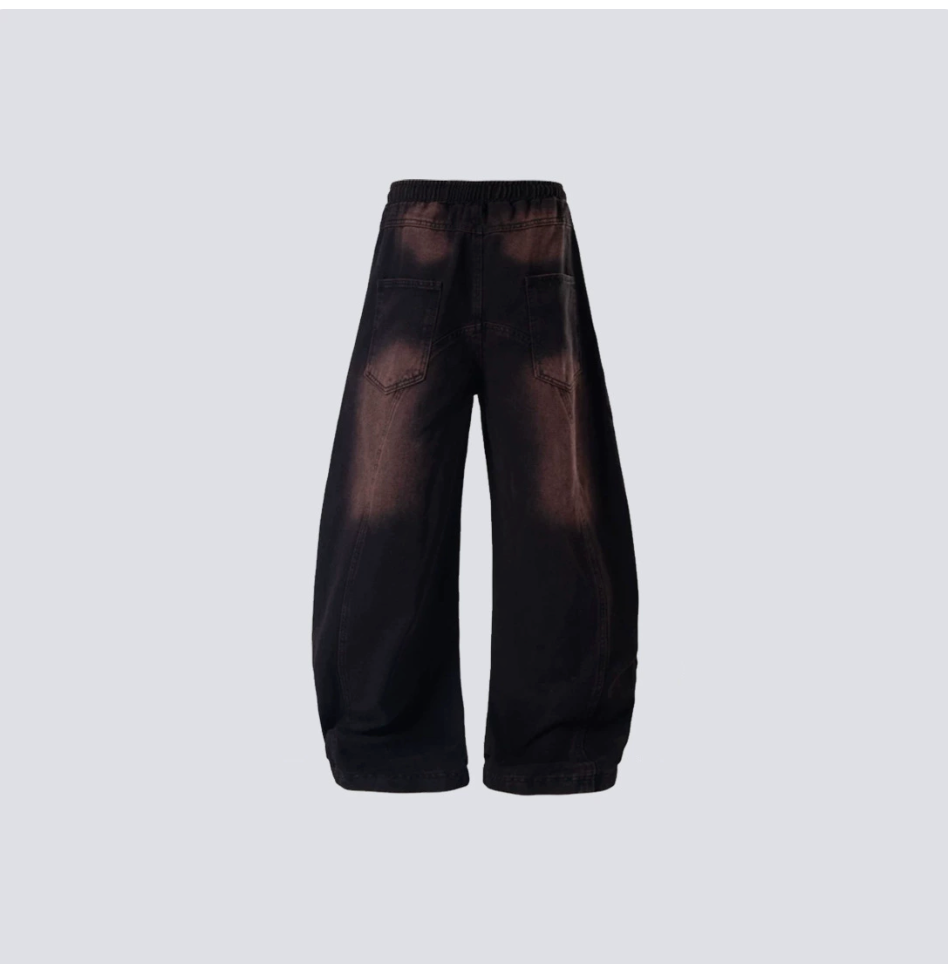 American-Style Wasteland-Style Heavy-Duty Denim Jeans with Direct