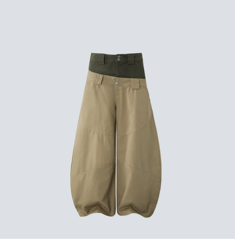 Cargo Double-Taille Kaki