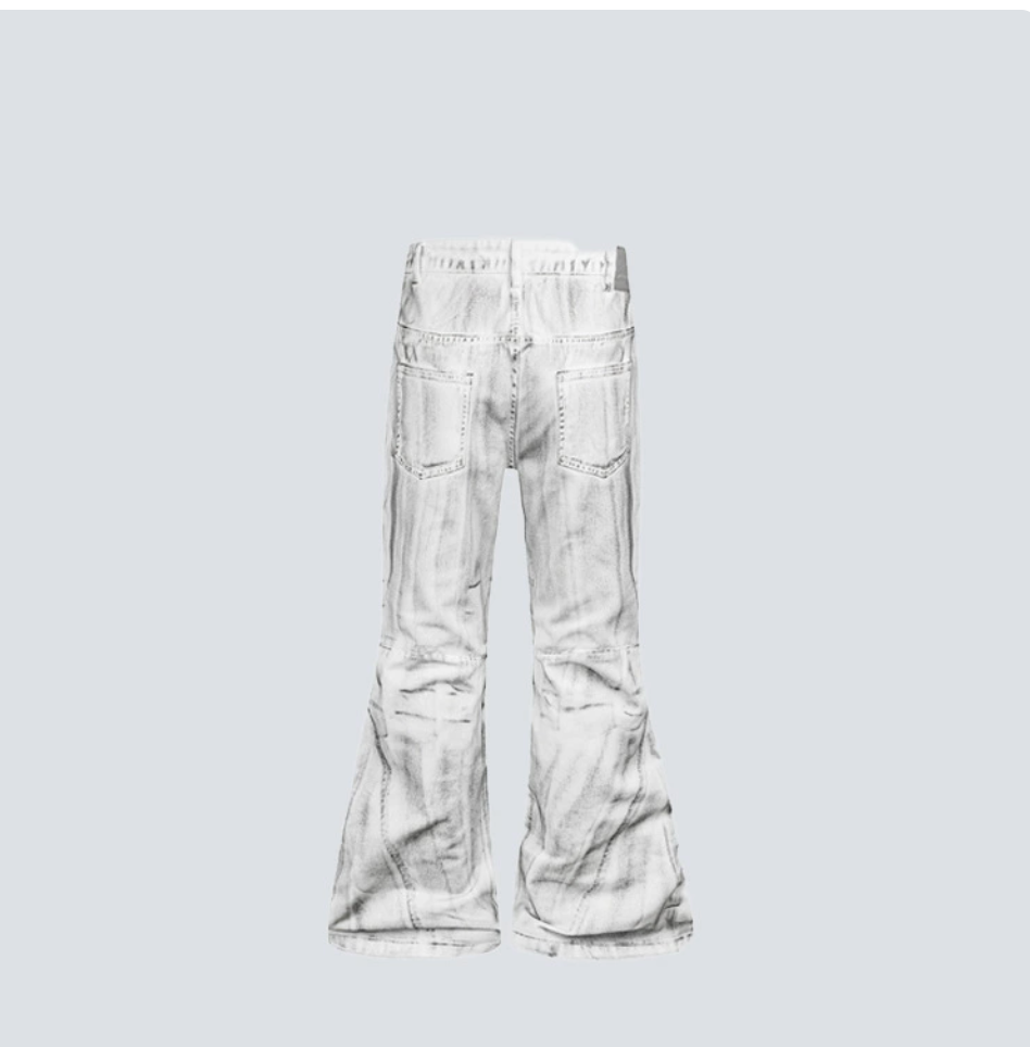 GY Heavy-Duty Distressed Batik Jeans