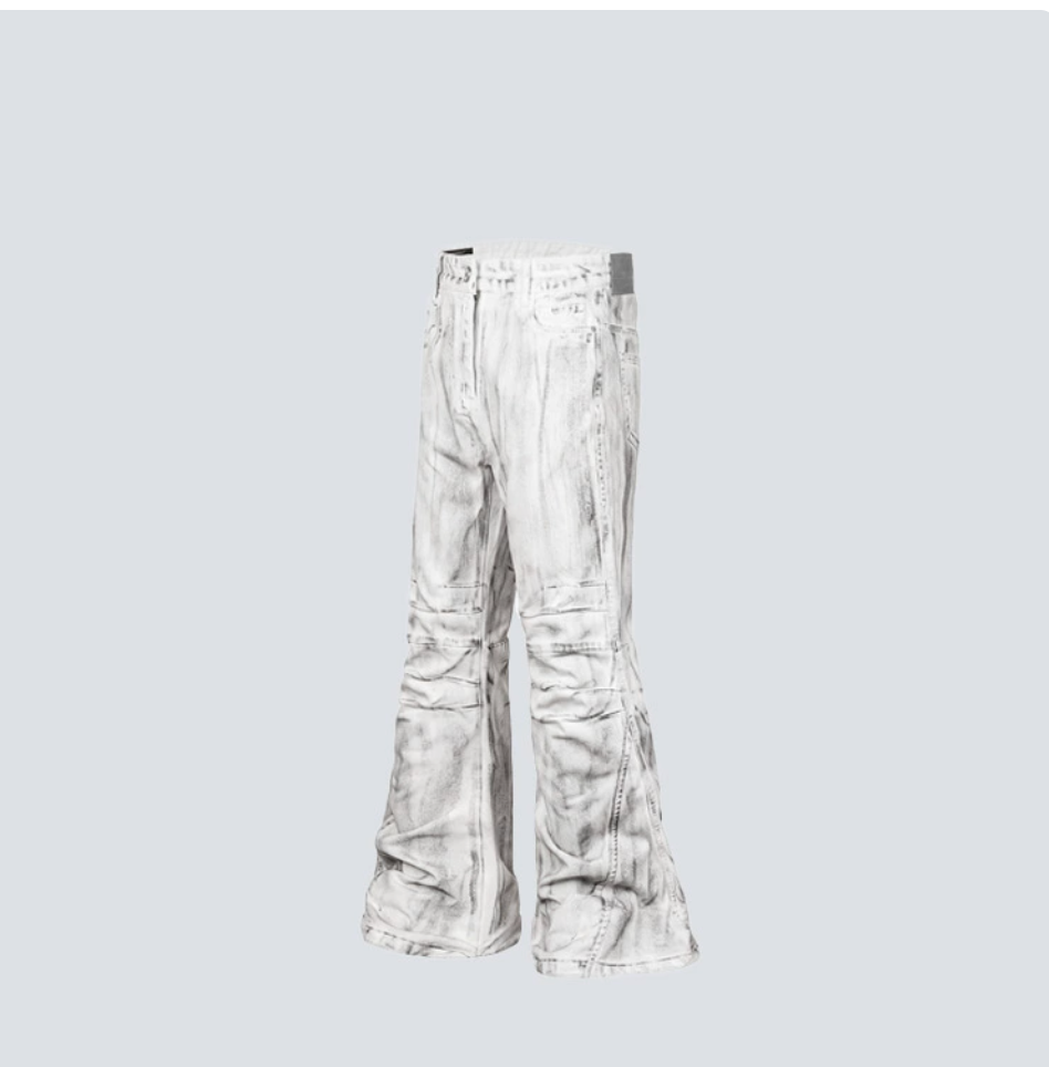 GY Heavy-Duty Distressed Batik Jeans