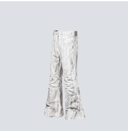 GY Heavy-Duty Distressed Batik Jeans