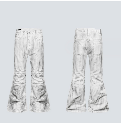 GY Heavy-Duty Distressed Batik Jeans