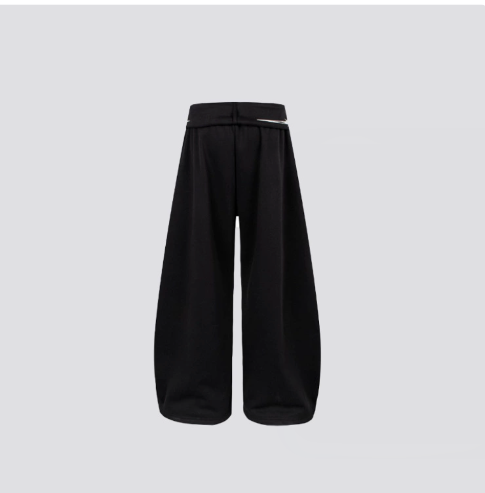 Gy American High Street Gothic Totem Wide-Leg Sweatpants with Ribb