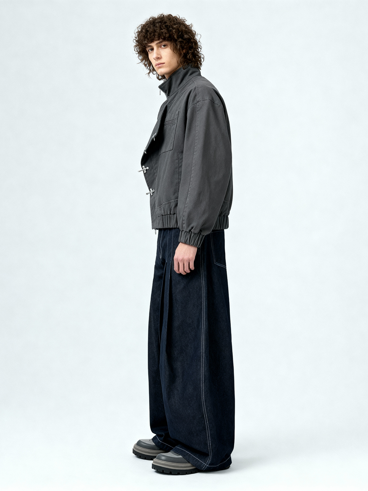 Jacket Akutsy Denim Gris