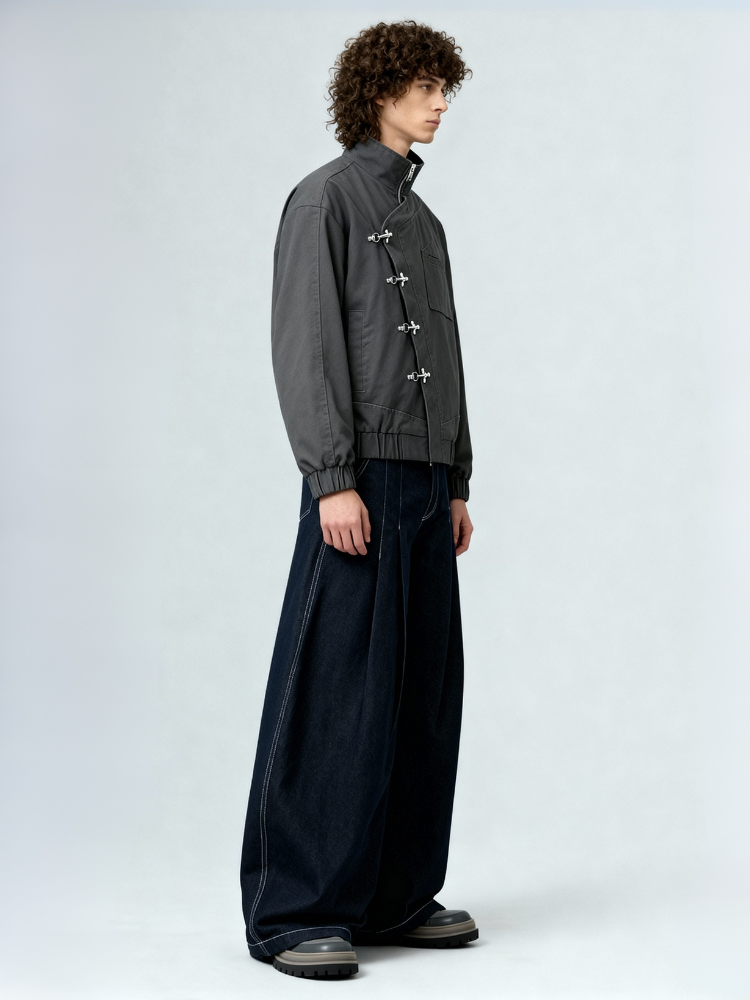 Jacket Akutsy Denim Gris