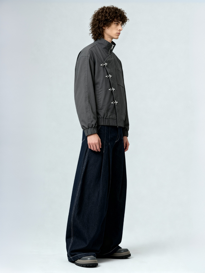 Jacket Akutsy Denim Gris