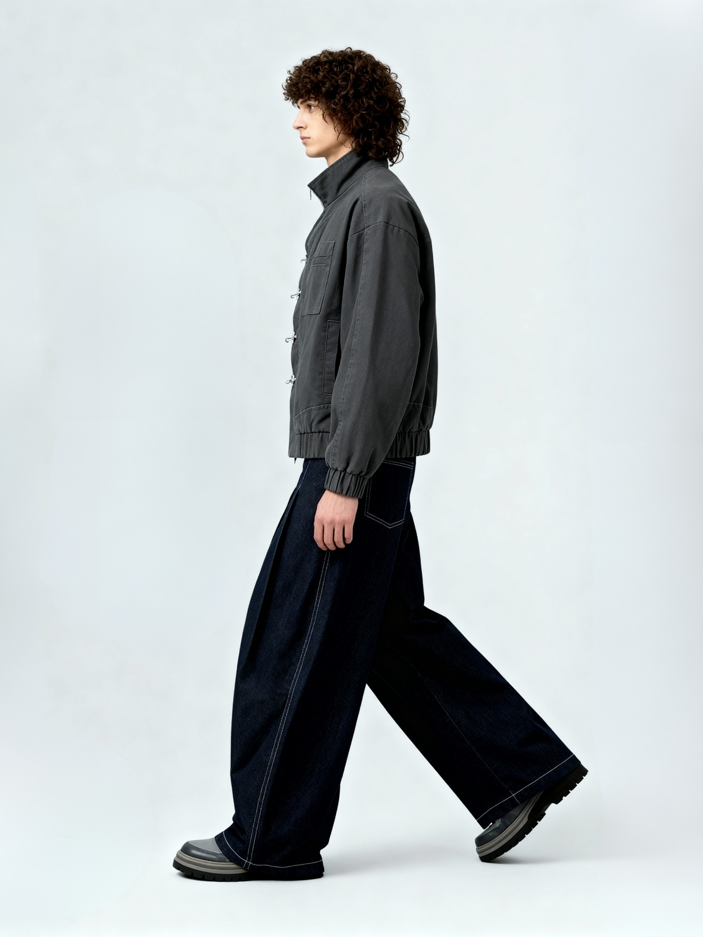 Jacket Akutsy Denim Gris