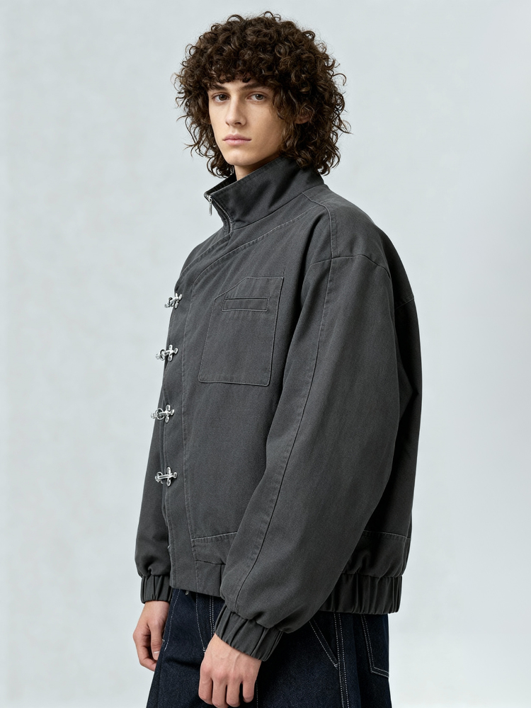 Jacket Akutsy Denim Gris