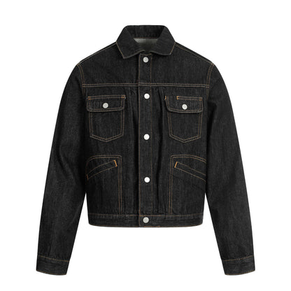 Jacket Vintage Denim Noir