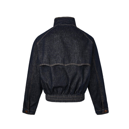 Jacket Bombers Denim Bleu Profond