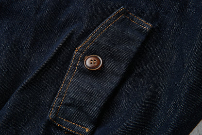 Jacket Bombers Denim Bleu Profond