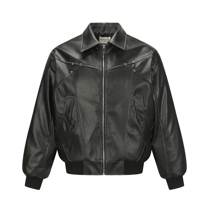 Jacket Bomber cuir Enframed