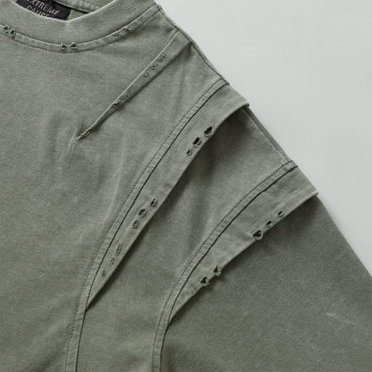 T-shirt Demonized Vert pâle