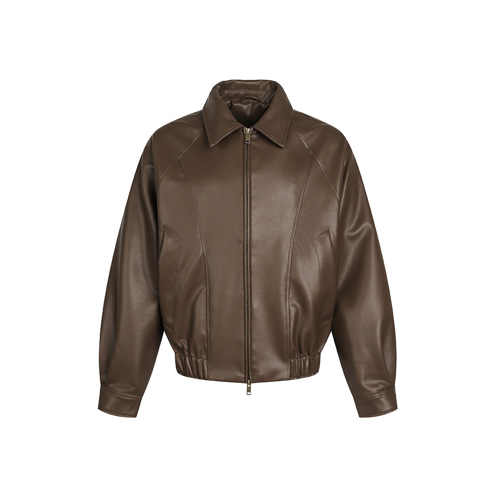 Jacket cuir Bomber Framed