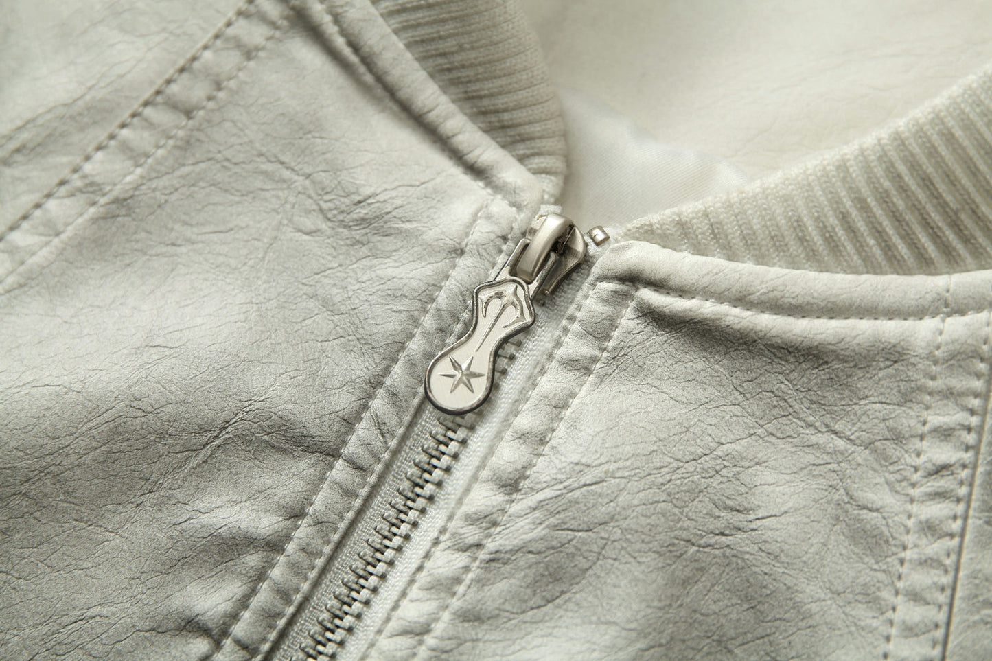 Jacket cuir teinté Wasteland