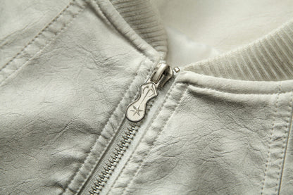 Jacket cuir teinté Wasteland