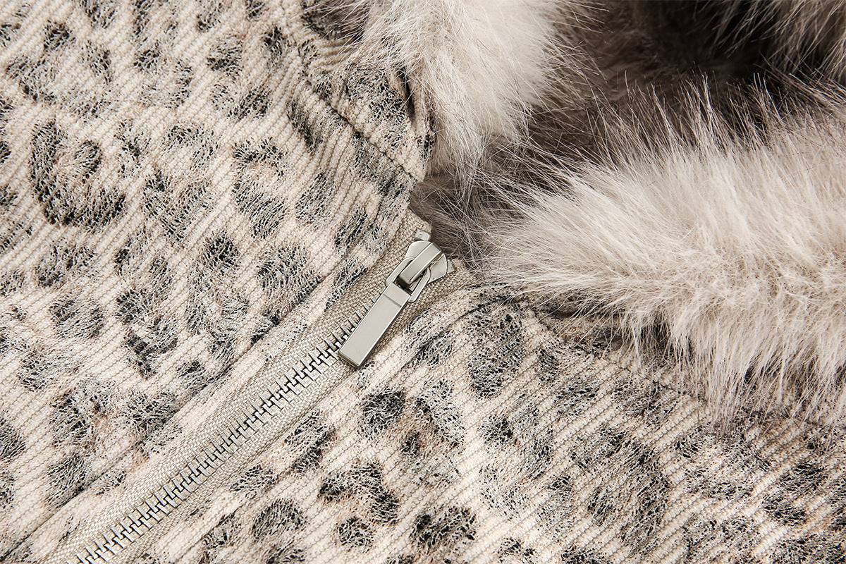Doudoune Fur Leopard