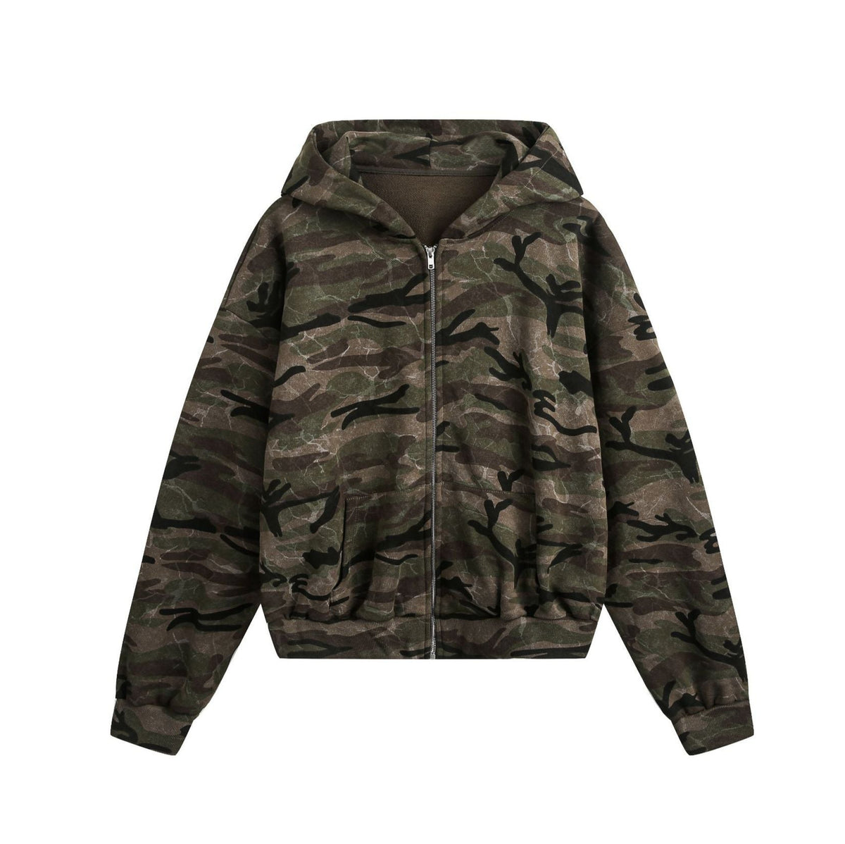 Zip Camo Bomber