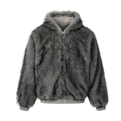 Doudoune Fur Reversible - Gris