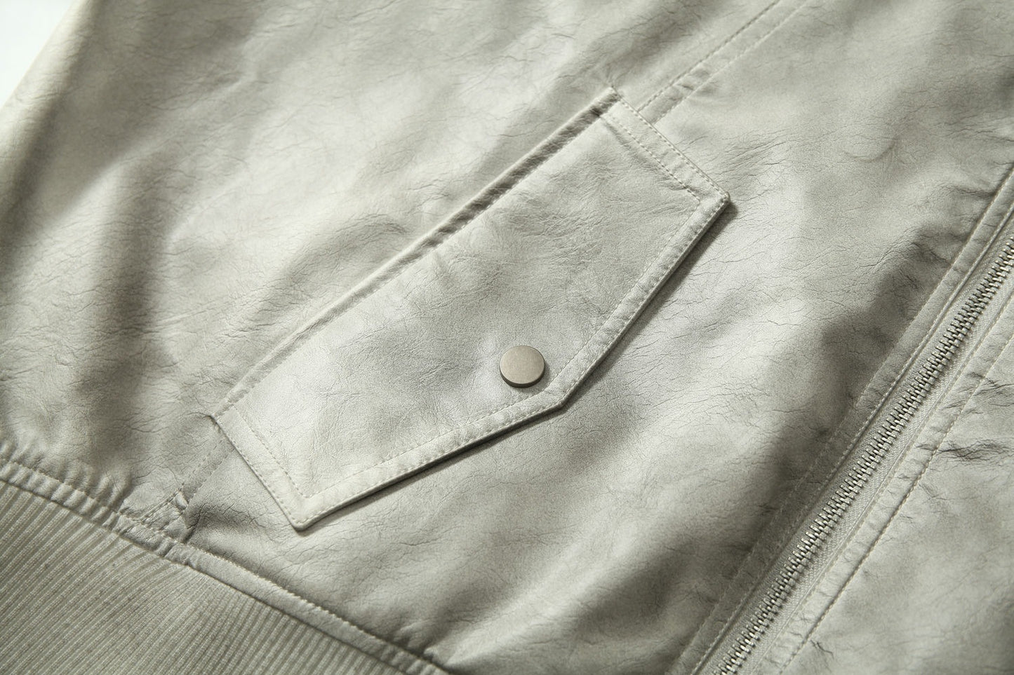 Jacket cuir teinté Wasteland